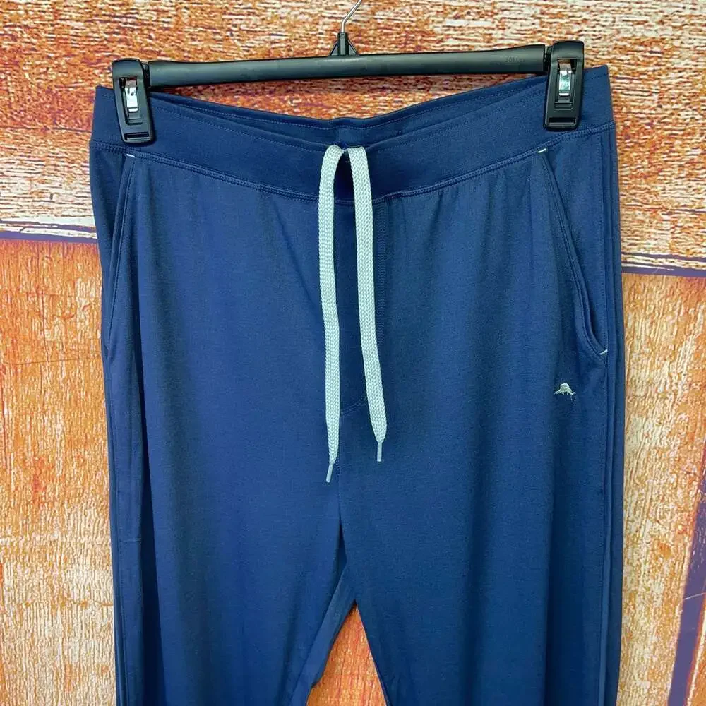 Tommy Bahama Mens Navy Blue Essential Lounge Jogger Pants